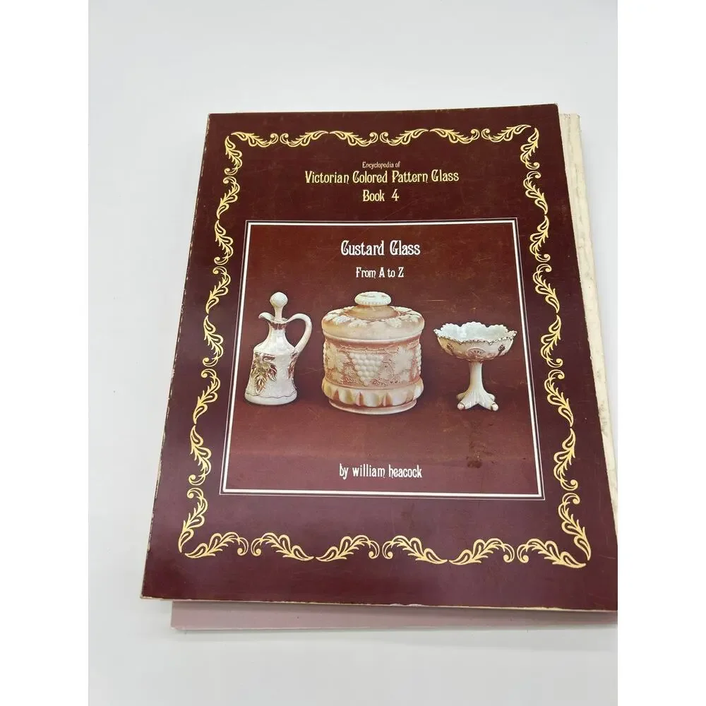 Lot 3 Vintage Glass Collector Books Fenton 1989 Victorian Pattern Glass Heacock